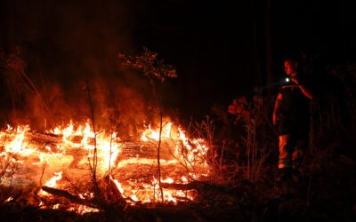 El gran incendio del sur de Francia sigue activo, pero se ha contenido su avance