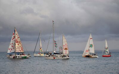 La flotilla con ayuda para Gaza se prepara para una posible intervención del ejército de Israel en aguas internacionales