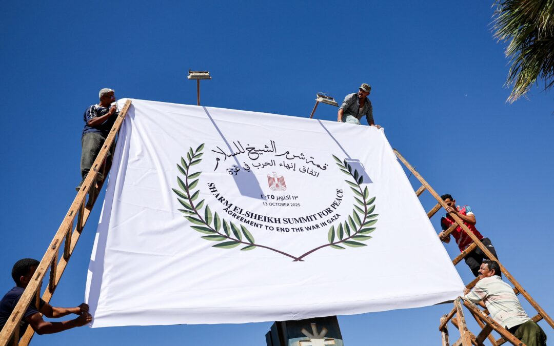 Trump y Al Sisi presiden una cumbre en Egipto para apuntalar el plan de paz en Gaza