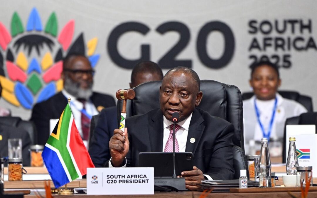 Y Cyril Ramaphosa le plantó cara a Donald Trump en el G-20