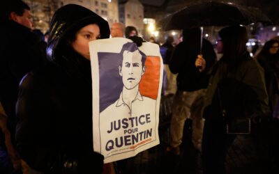 La Joven Guardia vinculada al partido de Mélenchon, un movimiento ilegalizado y violento