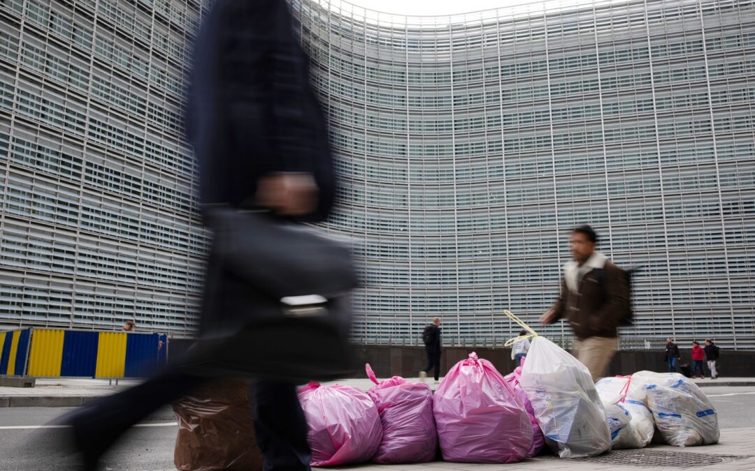 Bruselas, la ciudad sin contenedores de basura