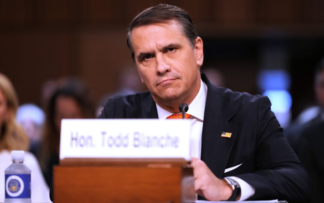 Todd Blanche supera el gran escollo del Congreso para convertirse en fiscal general de Estados Unidos