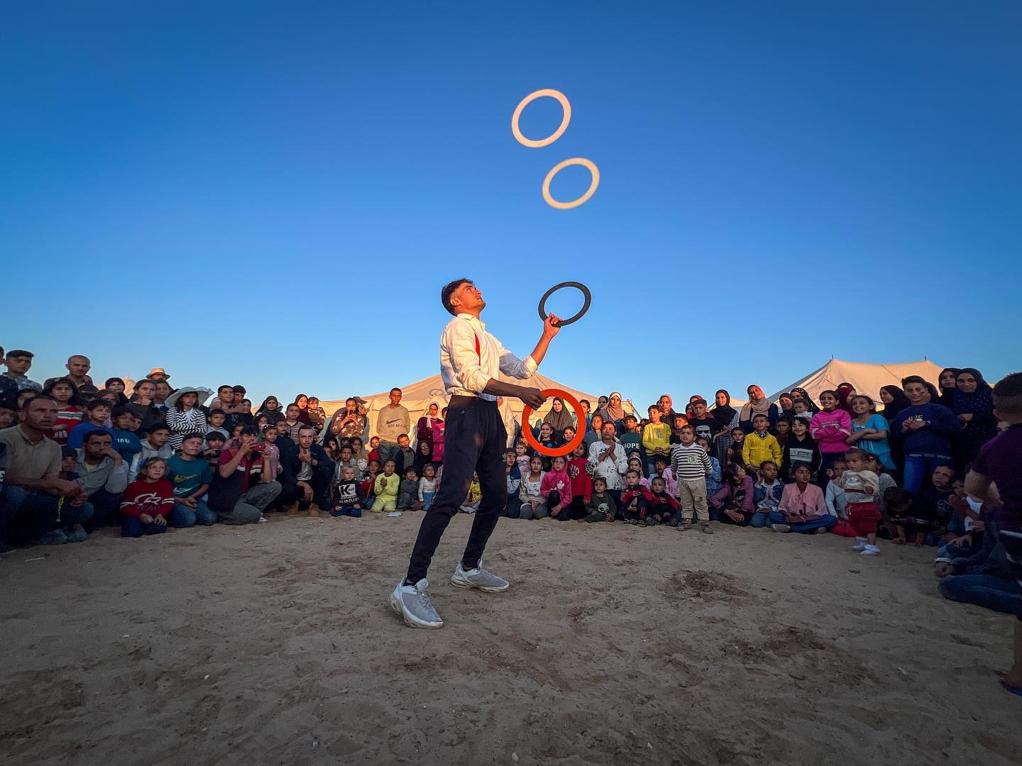 Un circo ambulante para el horror de Gaza